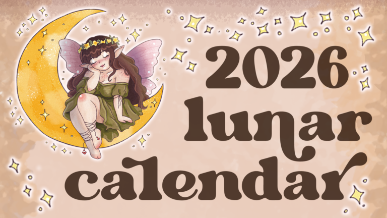 finding my way back to the moon: a 2026 lunar calendar