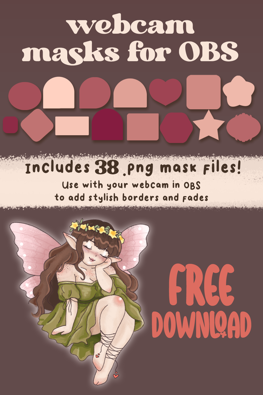 webcam masks (38 .png frames) - heyshadylady