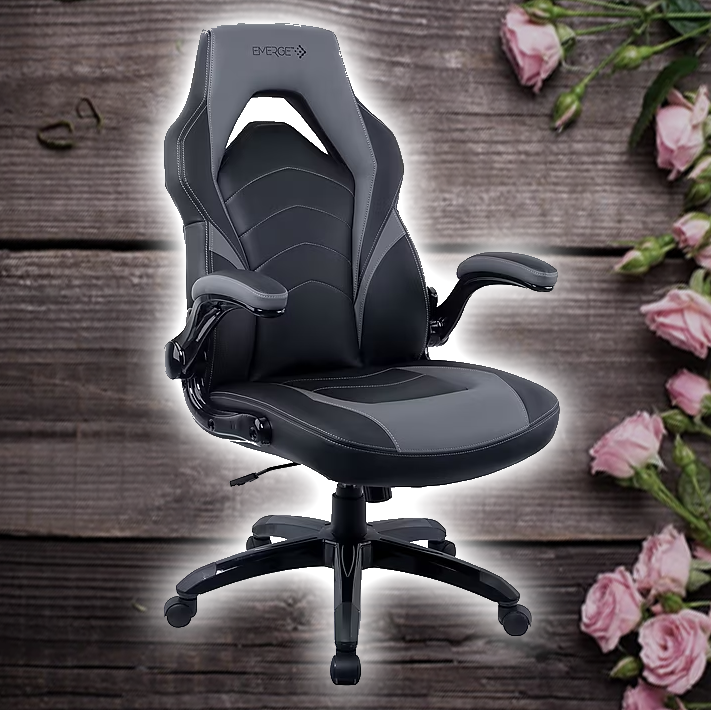 Chair: Staples Emerge Vortex Bonded Leather Ergonomic Gaming Chair