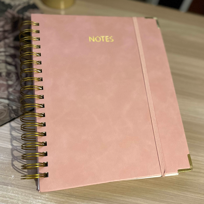 Notebook: Hardcover Spiral Notebook Journal - 5 Subject