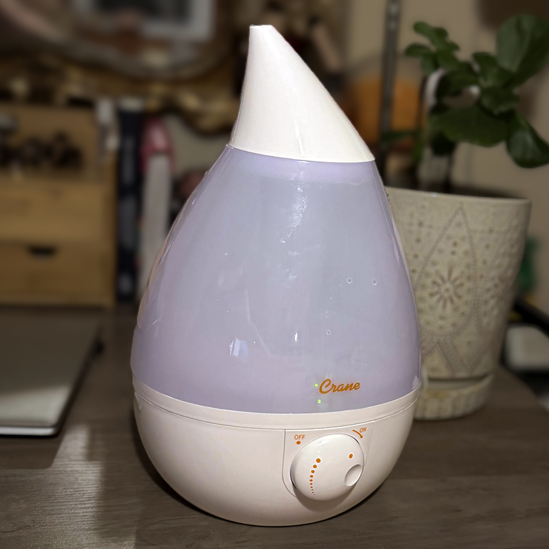 HUMIDIFIER: Crane Cool Mist 1-Gallon Teardrop Humidifier
